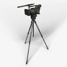 Camera on the tripod